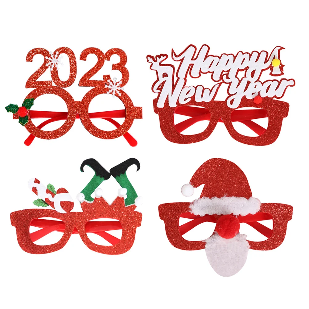 

Christmas Glasses Party Eyeglassesframes Frame New Kidsyear Decorations Sunglasses Decor Favors Suppliesholiday Eve Stuffers