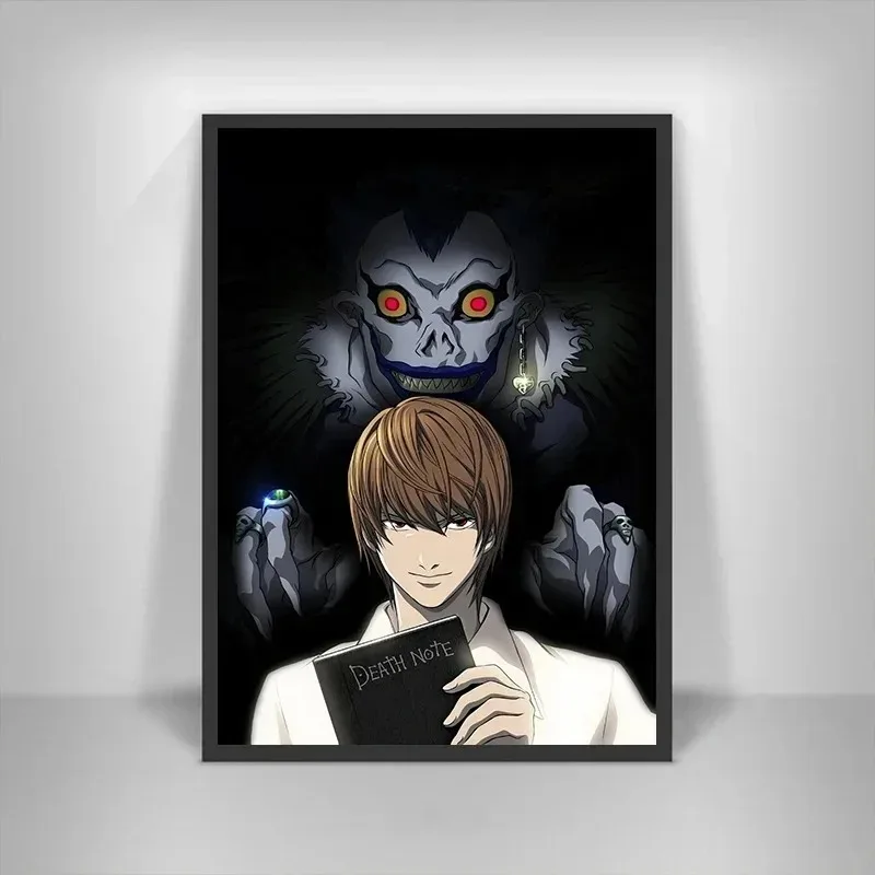 Аниме Death Note Canvas Wall Art - Riuk L Lawliet Misa Комические Персонажи Классический Стиль