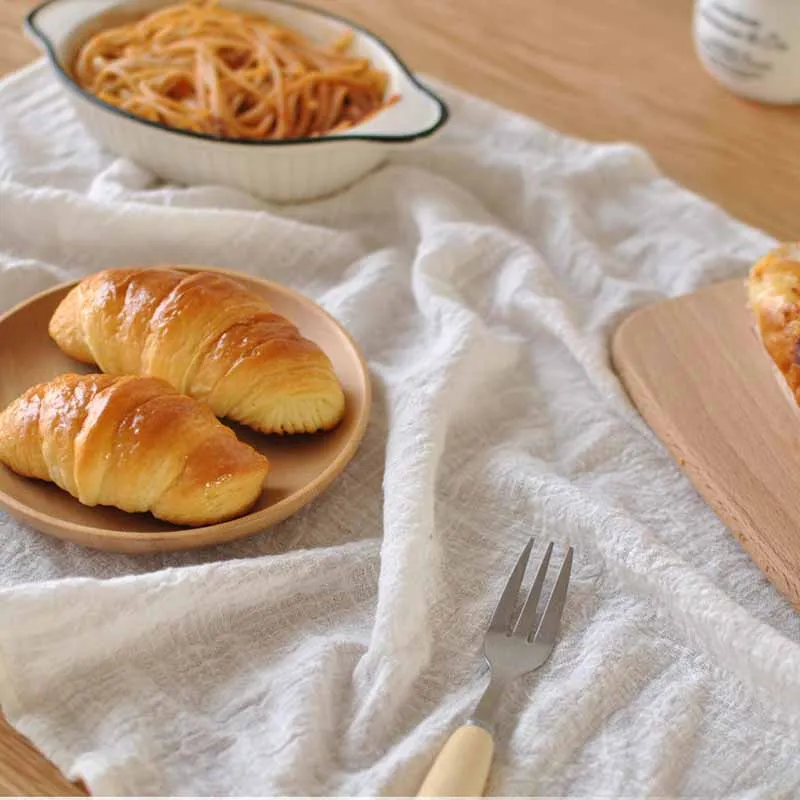 Простая хлопковая скатерть 45x65 см домашняя кухонная салфетка коврик для еды