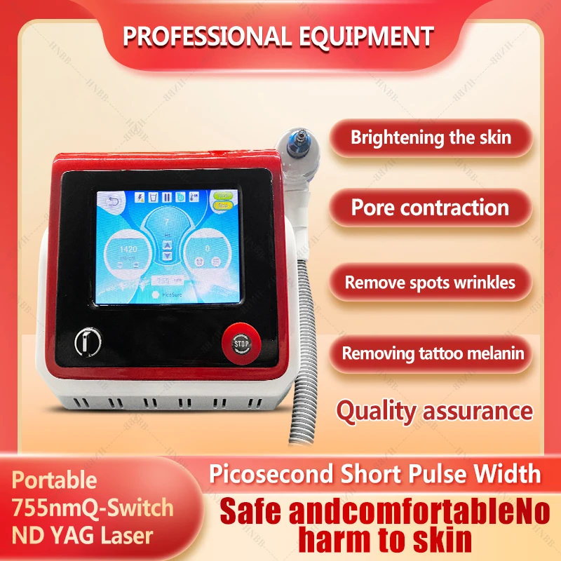 

New Version Q switched and yag 1320 1064 532nm tattoo removal machine for peeling carbon and pigmentation Machine