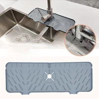 silicone sink faucet mat for kitchen sink splash guard draining pad home tool drip protector splash countertop durable
