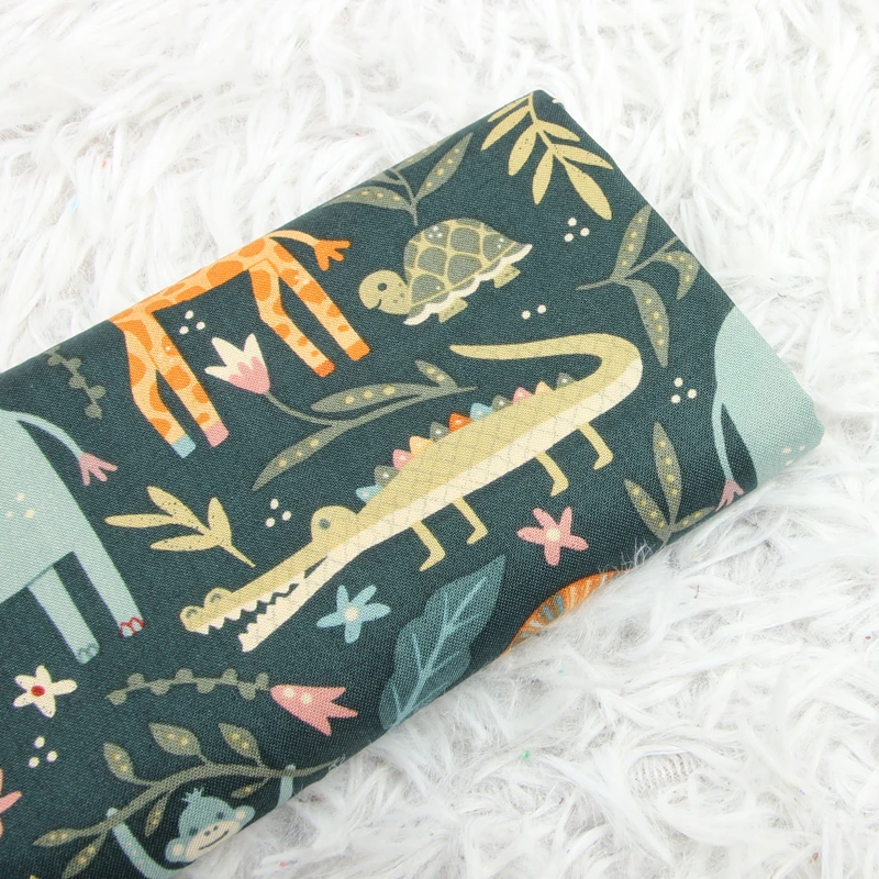 

Полуметровая простая 100% хлопковая ткань с северным Европейским животным, сумка ручной работы «сделай сам», детская одежда