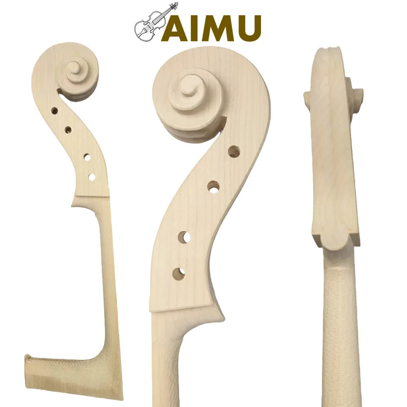 Резная голова для виолончели прокрутка из кленового дерева размер 4/4 3/4 1/2