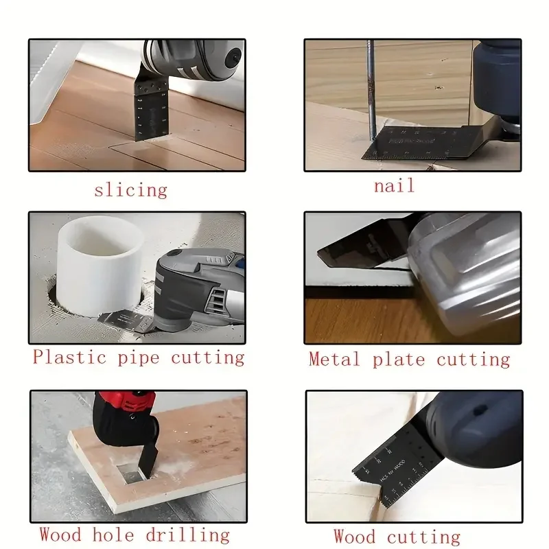 10 шт. Осциллирующее полотно пилы Многофункциональный Универсальный резак HCS 34 мм