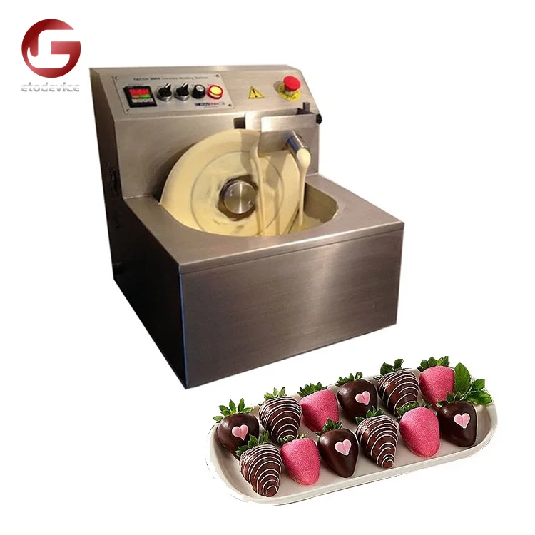 

8KG Temperature Adjustable Chocolate Tempering Machine Melting Machine Small Tabletop Wheel Tempering Chocolate Machine