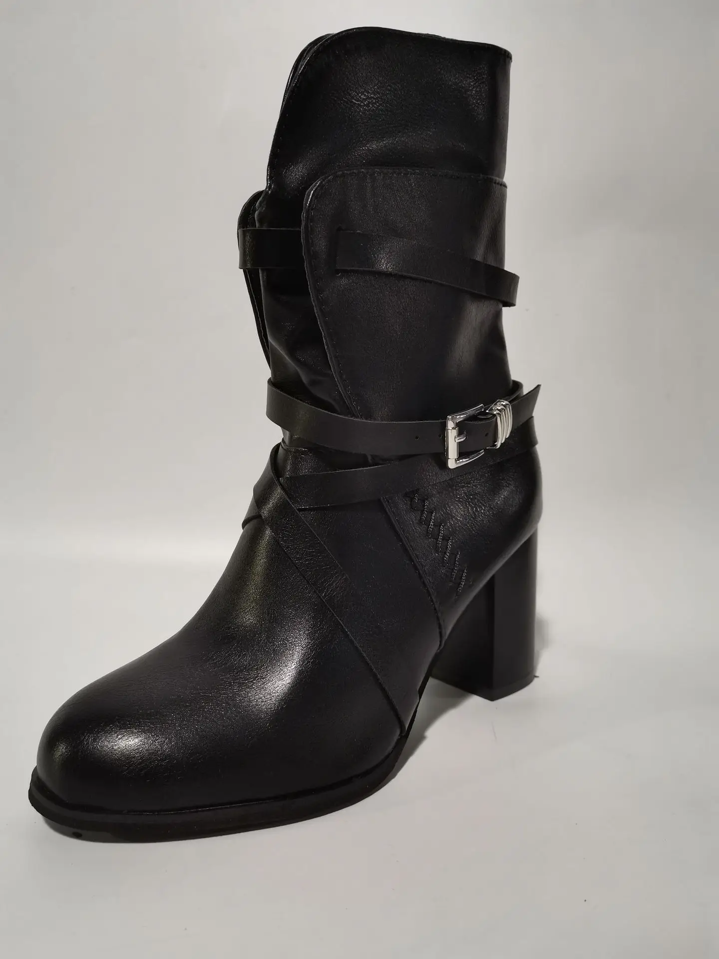 Женские резиновые сапоги Rain Med Shallow PU Slides Синтетические женские на каблуке-копыте