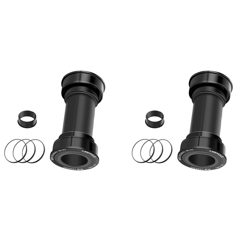 2X Lebycle BB86 BB92 Bottom Bracket Ceramic Bearing PF41DUB For SRAM DUB Crankset Press Diameter 41Mm Spare Parts Black