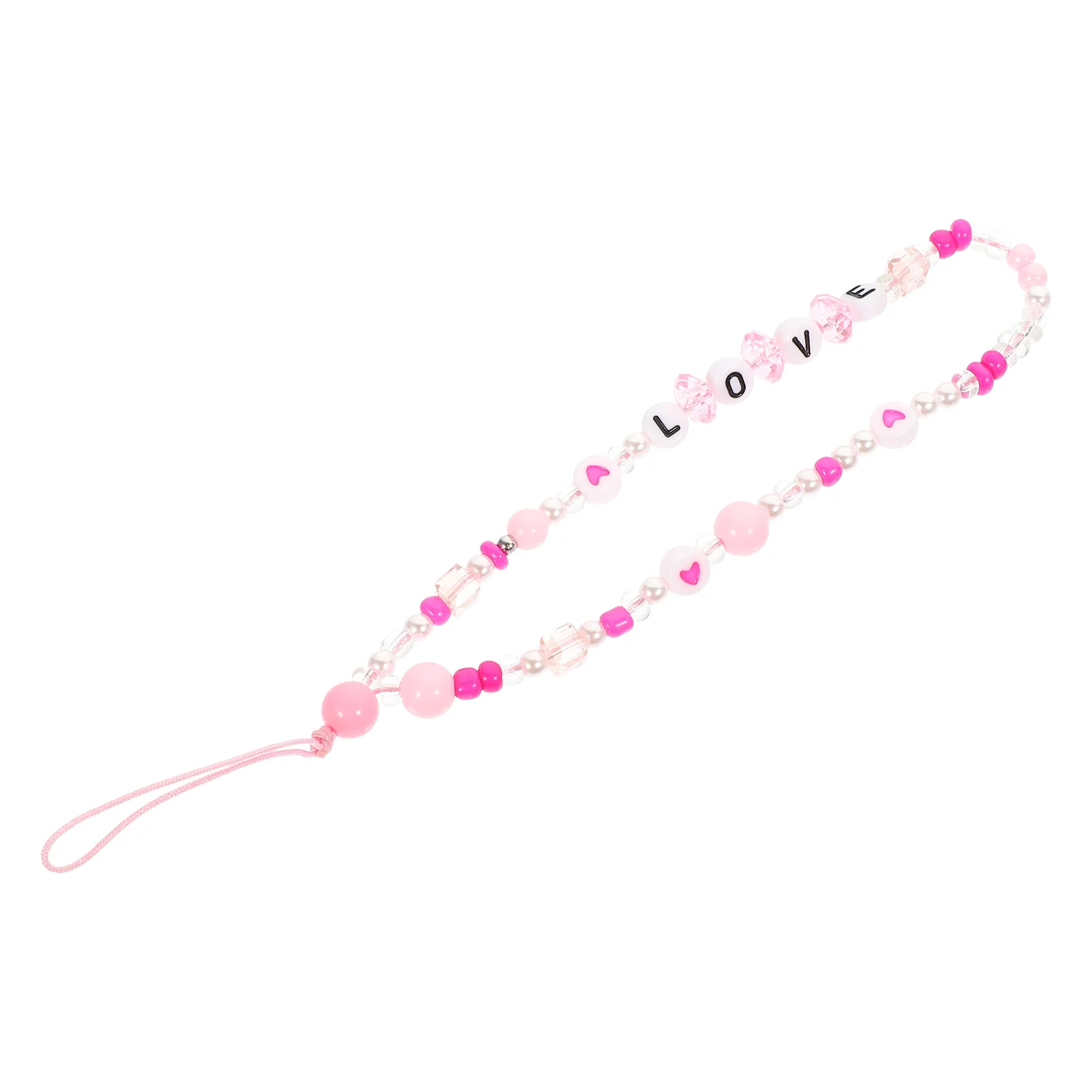 

Lanyards Hanging Chains Beaded Lanyard Charms Strap Lost Anti Cellphone Ropes Wrist Chain Straps Decors Pattern Key Love Acrylic