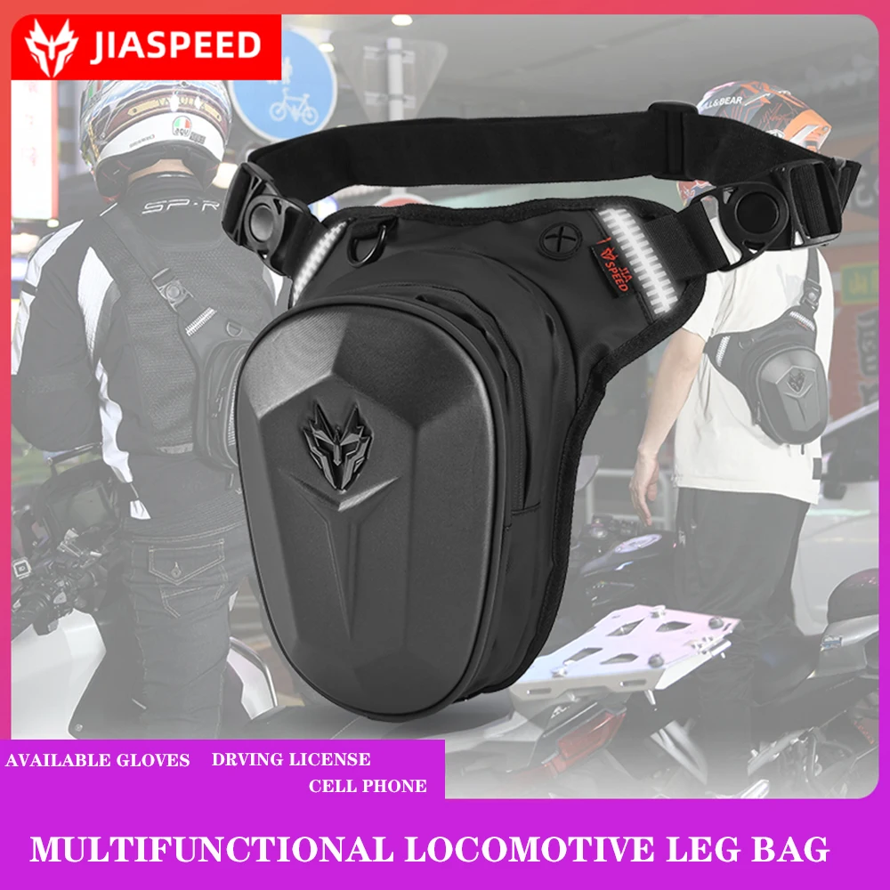 

Waterproof Motorcycle Waist Bag Drop Leg Bag Outdoor Casual Moto Bag Fanny Pack Motorbike Hard Shell Hip Belt Backpack