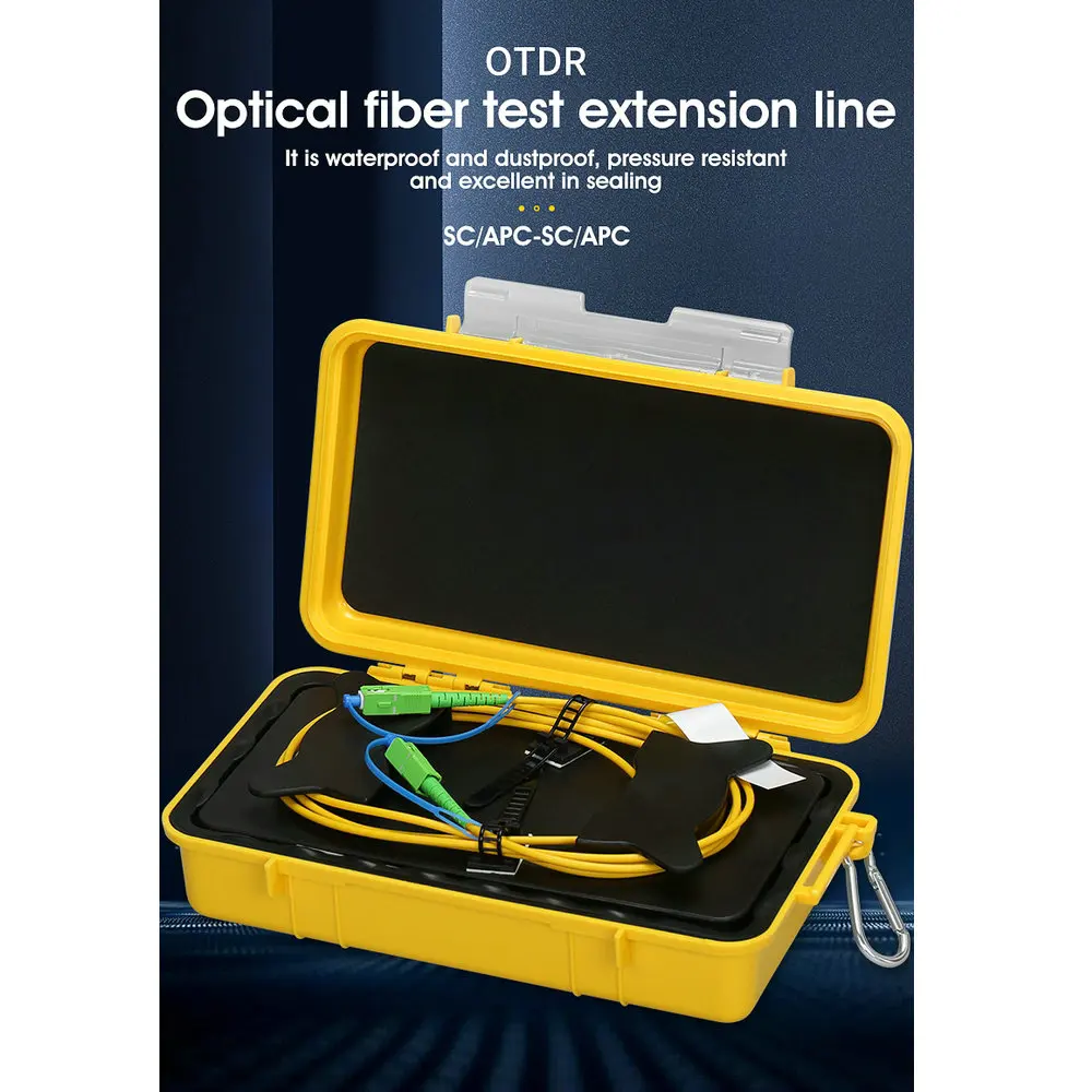 

Free shipping SC/APC-SC/APC OTDR Dead Zone Eliminator,Fiber Rings 500M Fiber Optic OTDR Launch Cable Box 1Km 2Km SM 1310/1550nm