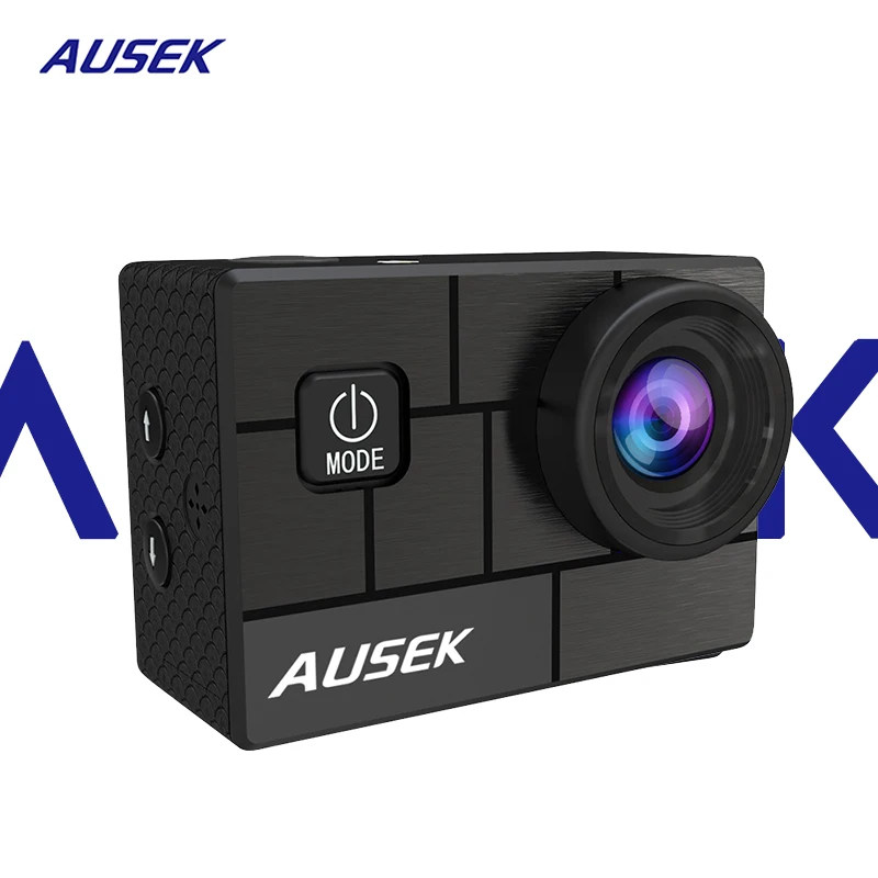 

Ausek 4k 60FPS Black Camera Small Waterproof Action Camera for Family Activities Sports AT-Q44C