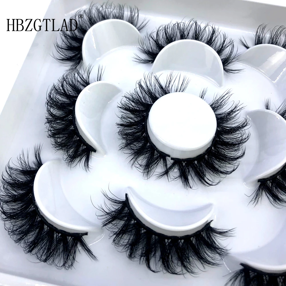 

HBZGTLAD 2022 New 3D Real Mink Lashes Natural False Eyelashes Fluffy Soft Wispy Volume Cross Reusable Eyelash MaKeup Tools