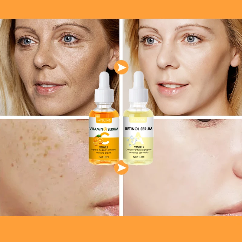 

Vitamin C Retinol Face Essence Combination Anti-early Aging Firming Dilute Wrinkles Moisturizing Skin Dark Yellow Brighten Care