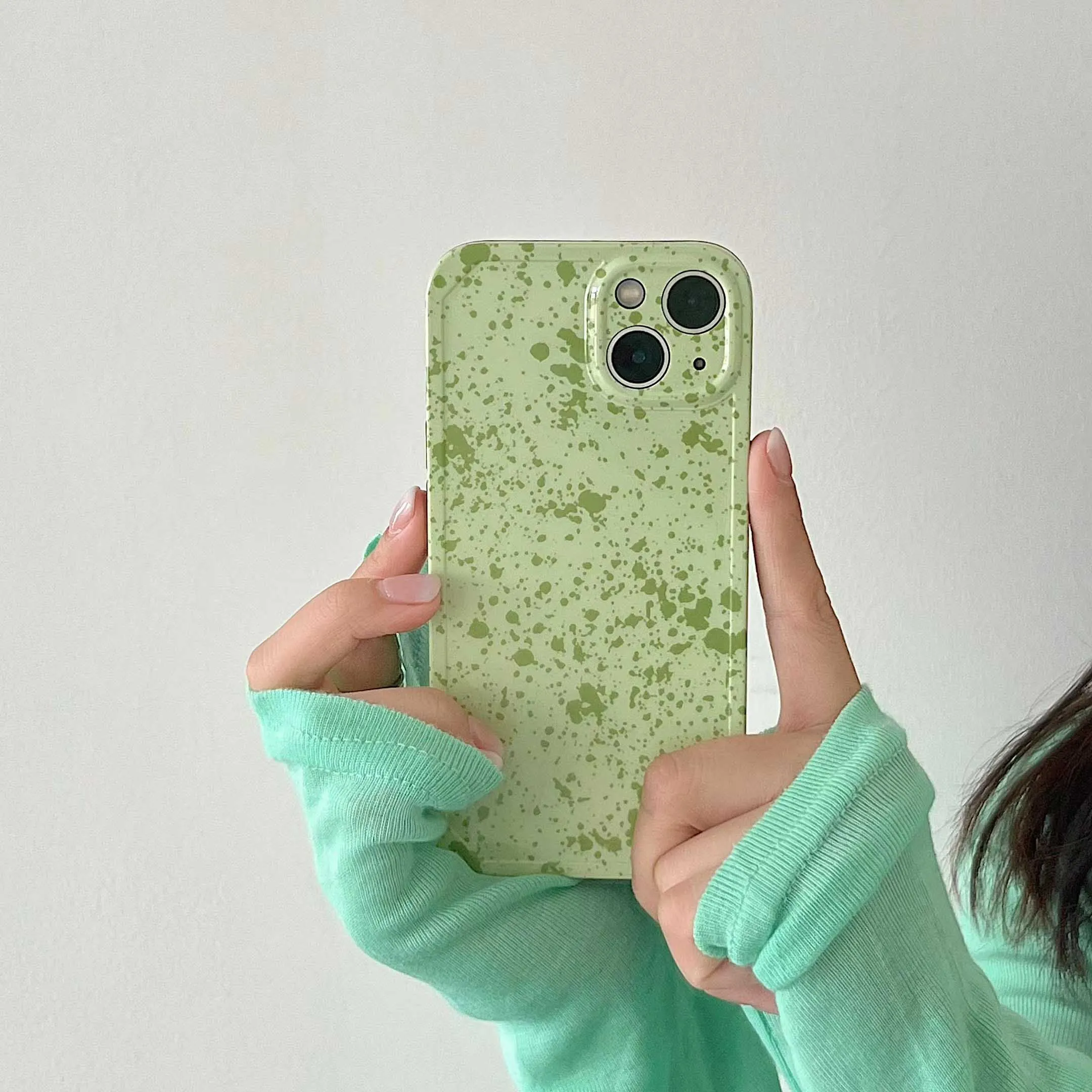 Мягкий чехол для телефона INS с брызгами чернил маття Iphone 7 8 Plus 11 12 13 Pro Max XR X XS XSMAX