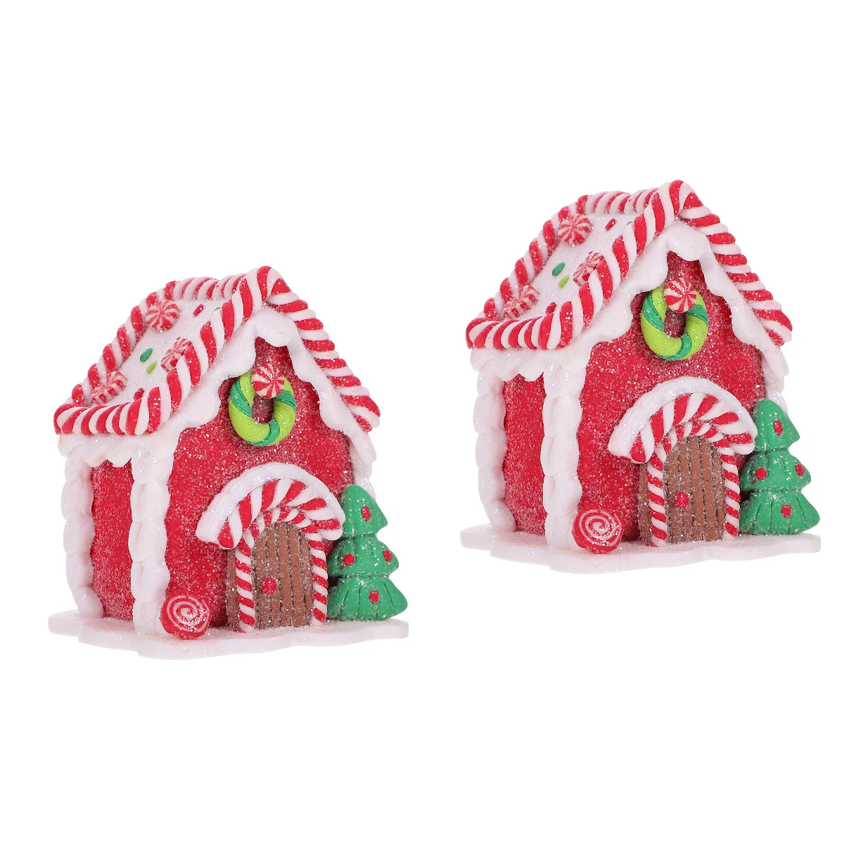 

2 PC Hanging Ornament Pendant Decoration Christmas Ornaments Mini Party Resin Wedding Ceremony Decorations