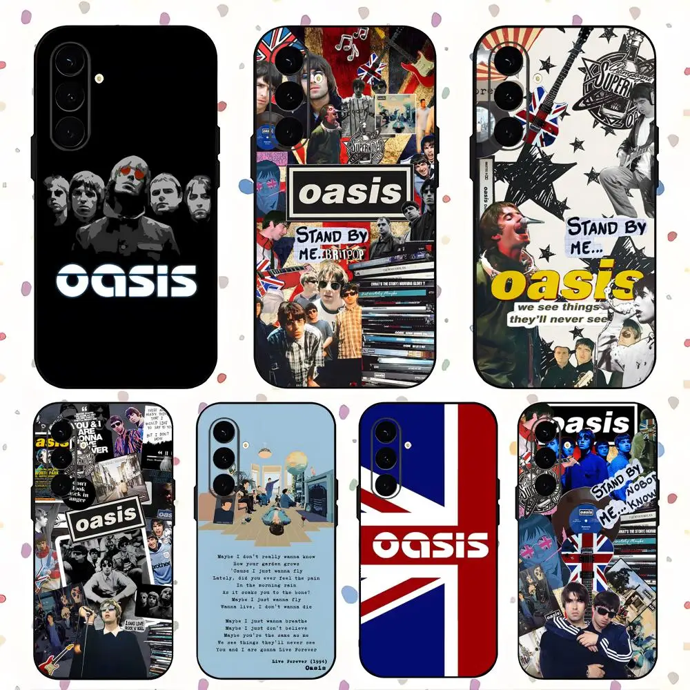 Фото Чехол для телефона O-Oasis British Rock Band для Samsung Galaxy S26 S25 S24 S23 S22 S21 Plus Ultra Fold A, мягкий, черный