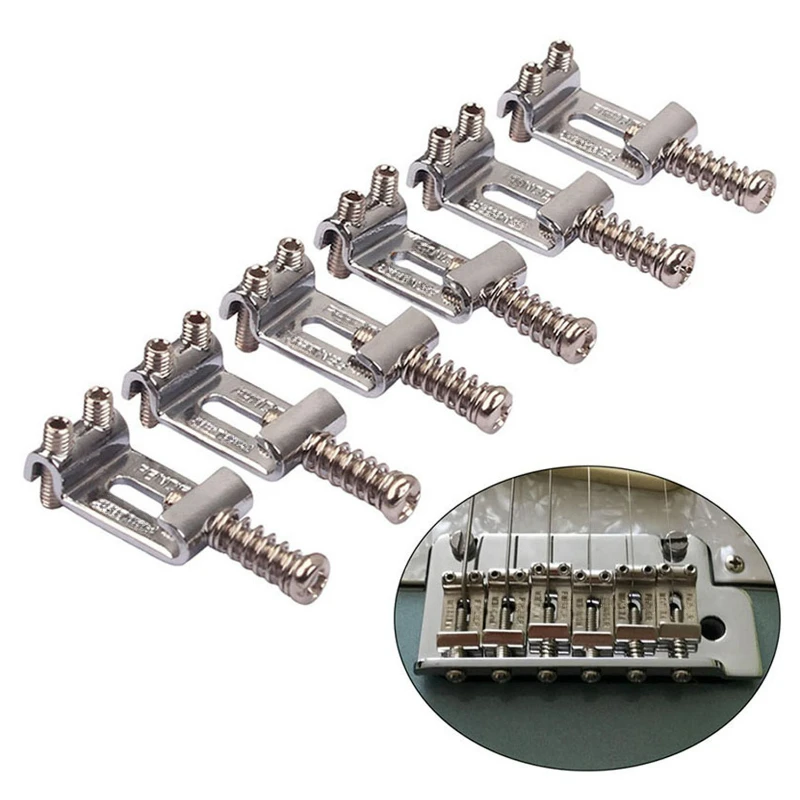 

St / Tele Electric Guitar Saddle Bridge Nut Pull String Screw Musical Instrument Professional Parts & Accessories