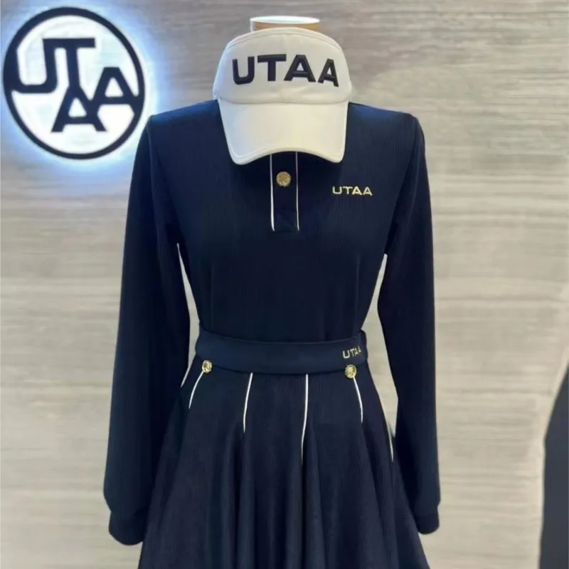 Women's GOLF  Polo Collar Short Sleeve Ribbed T Shirt  Silk Touch Performance