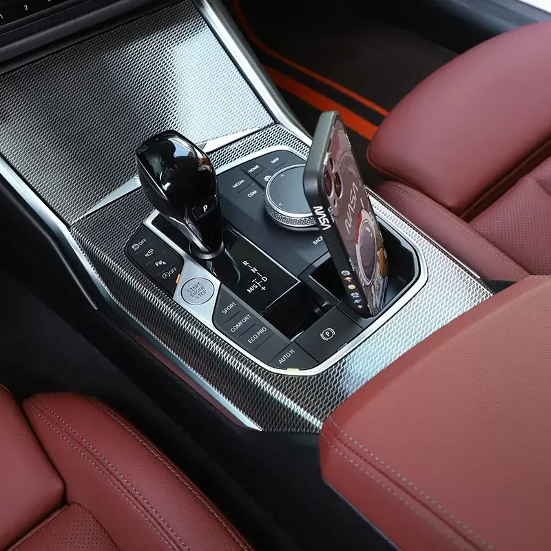 Для BMW 3 4 серии G20 G21 G28 G22 G23G 26 2020-2023 ABS черный центральный ящик для хранения передач, коробка для мобильного телефона, автомобильные аксессуары (art.: 3920cefa84844) - 3920cefa84844