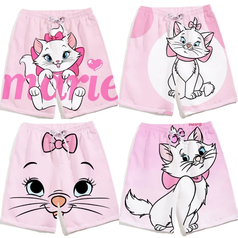 Шорты в стиле аниме для мальчиков и девочек модные летние брюки с принтом милые