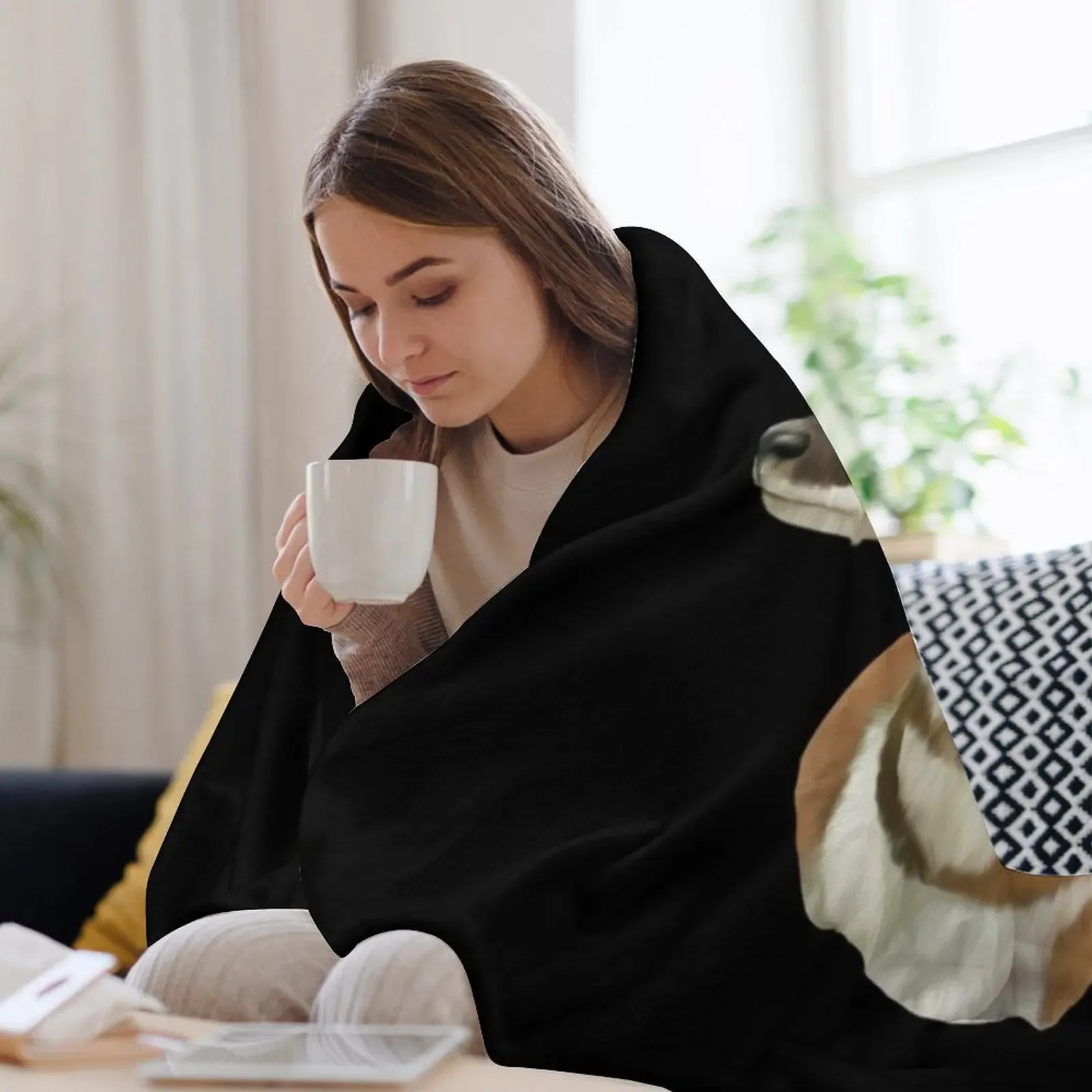 Плед Pronghorn с антилопом декоративные одеяла для диванов