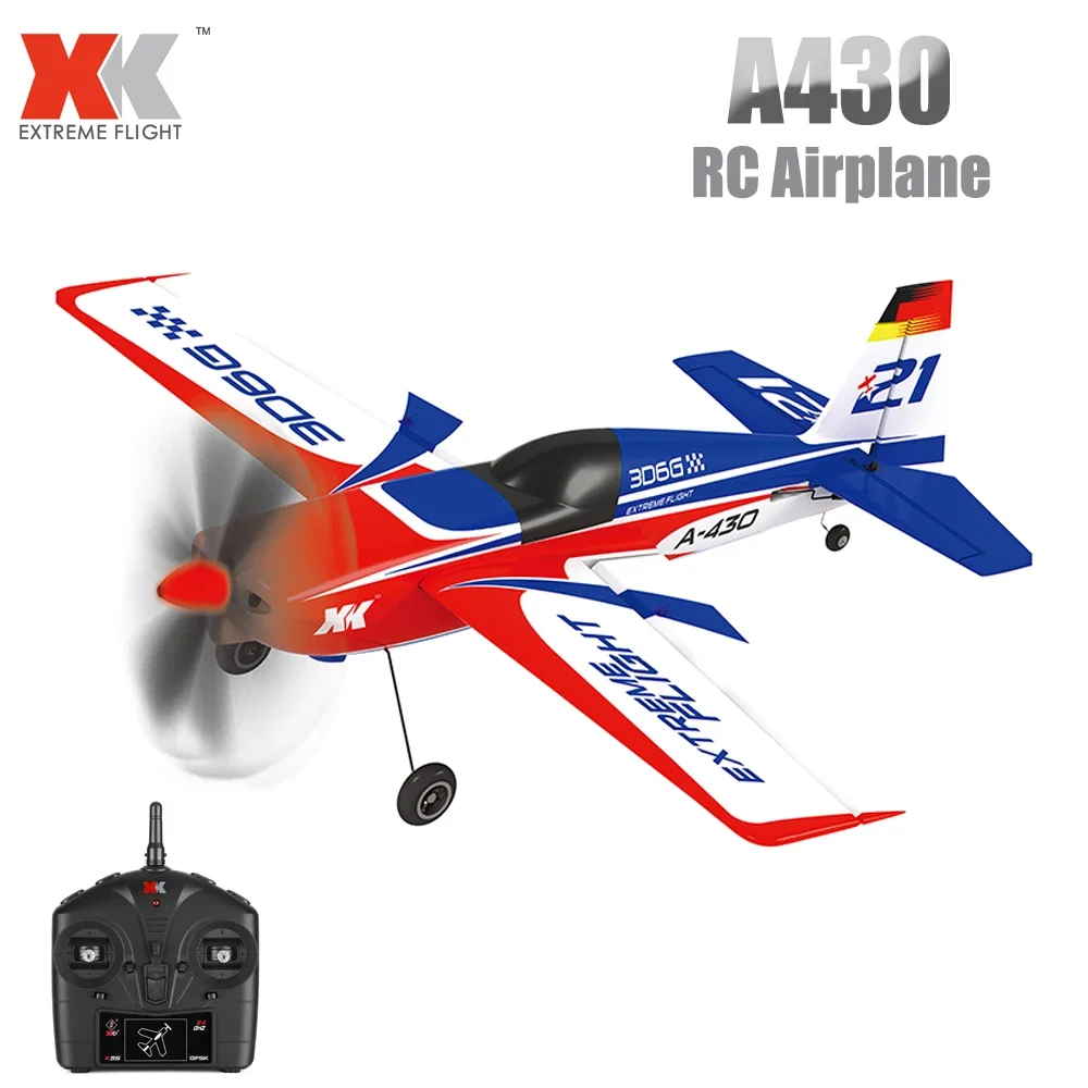 

WLtoys XK A430 RC Airplane 2.4G 5CH Brushless Motor Helicopter 3D6G System Plane 430mm Wingspan EPS Aircraft Toys for Children