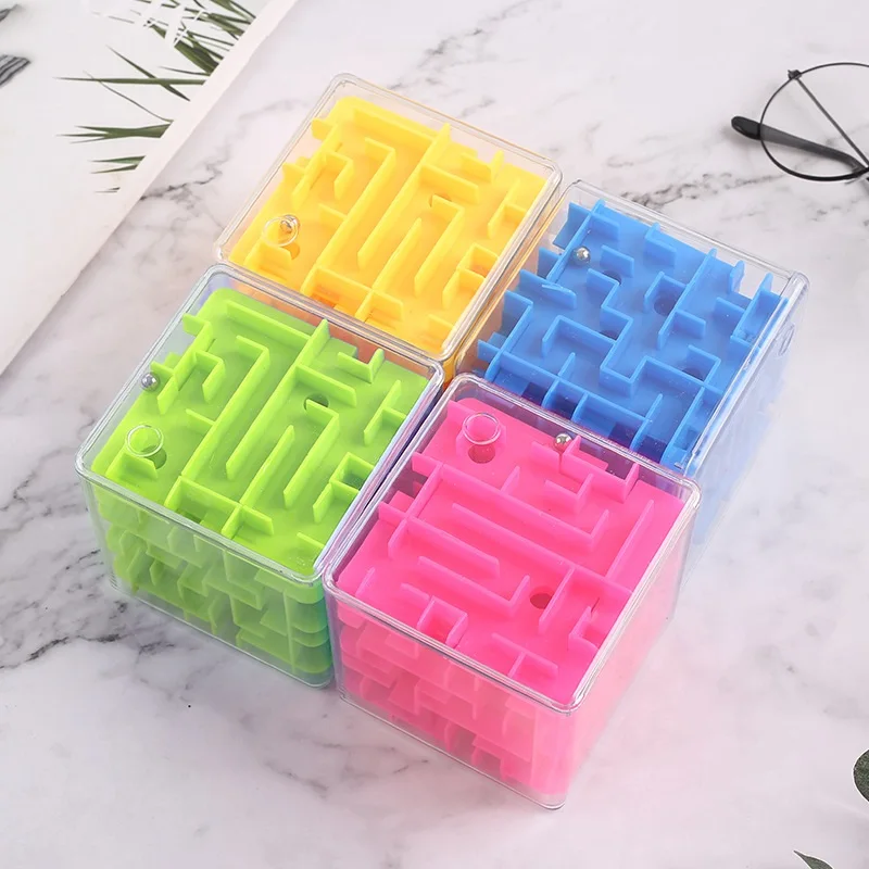 

3D Maze Magic Transparent Boule Game Rubik's Cube Maze ToyTransparent Six-sided Puzzle Speed Cube Educational Toys For Children