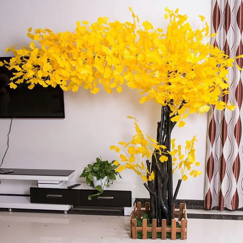 Напольное большое персиковое дерево Вишневое красный клен искусственный цветок