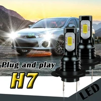 2x h7 led headlight bulbs kit 100w super white 3570 6500k canbus error free car down light h1 h3 h4 h6 h8 h9 h11 h16 auto lights