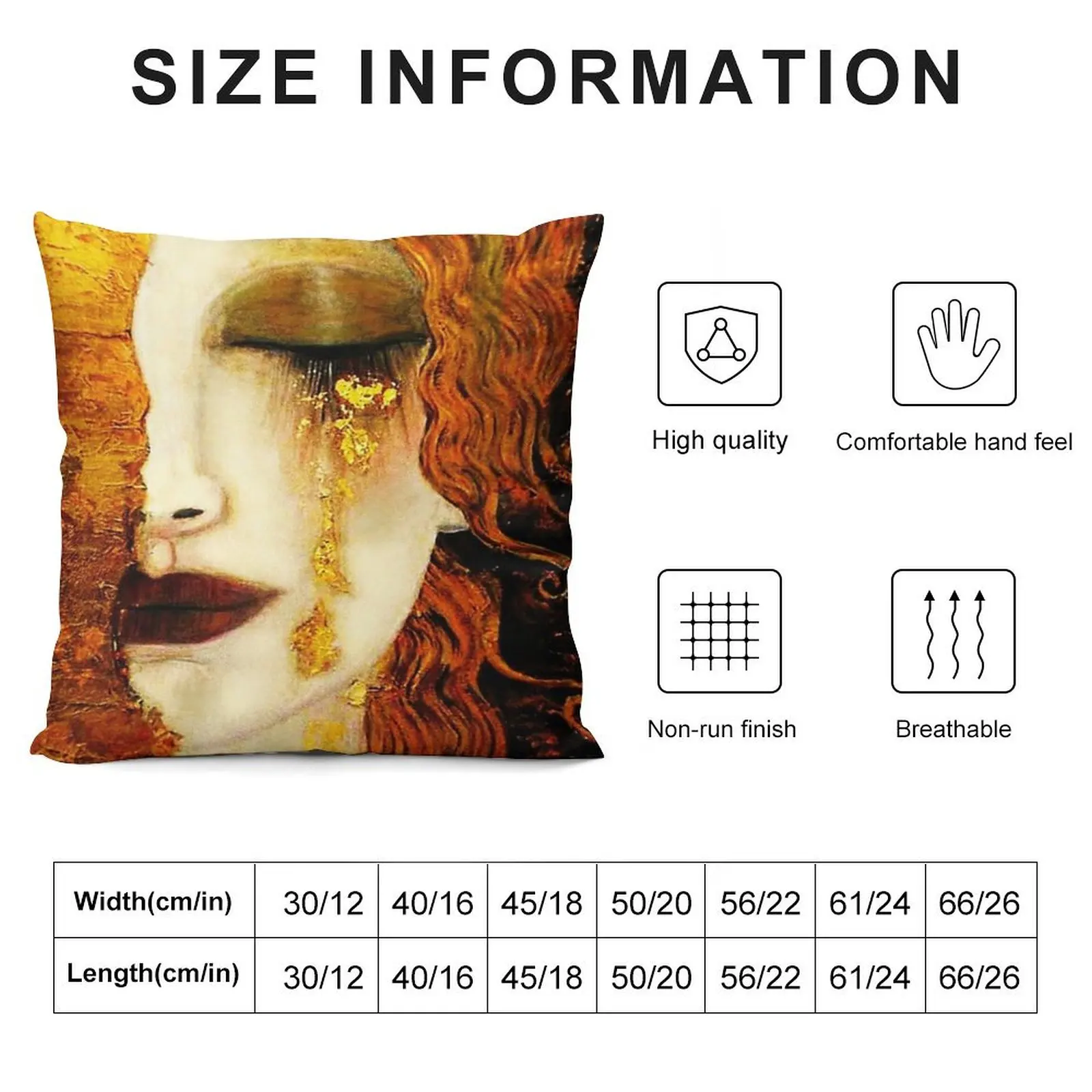 Gustav Klimt-Золотые слезы декоративная подушка роскошные диванные подушки для дивана