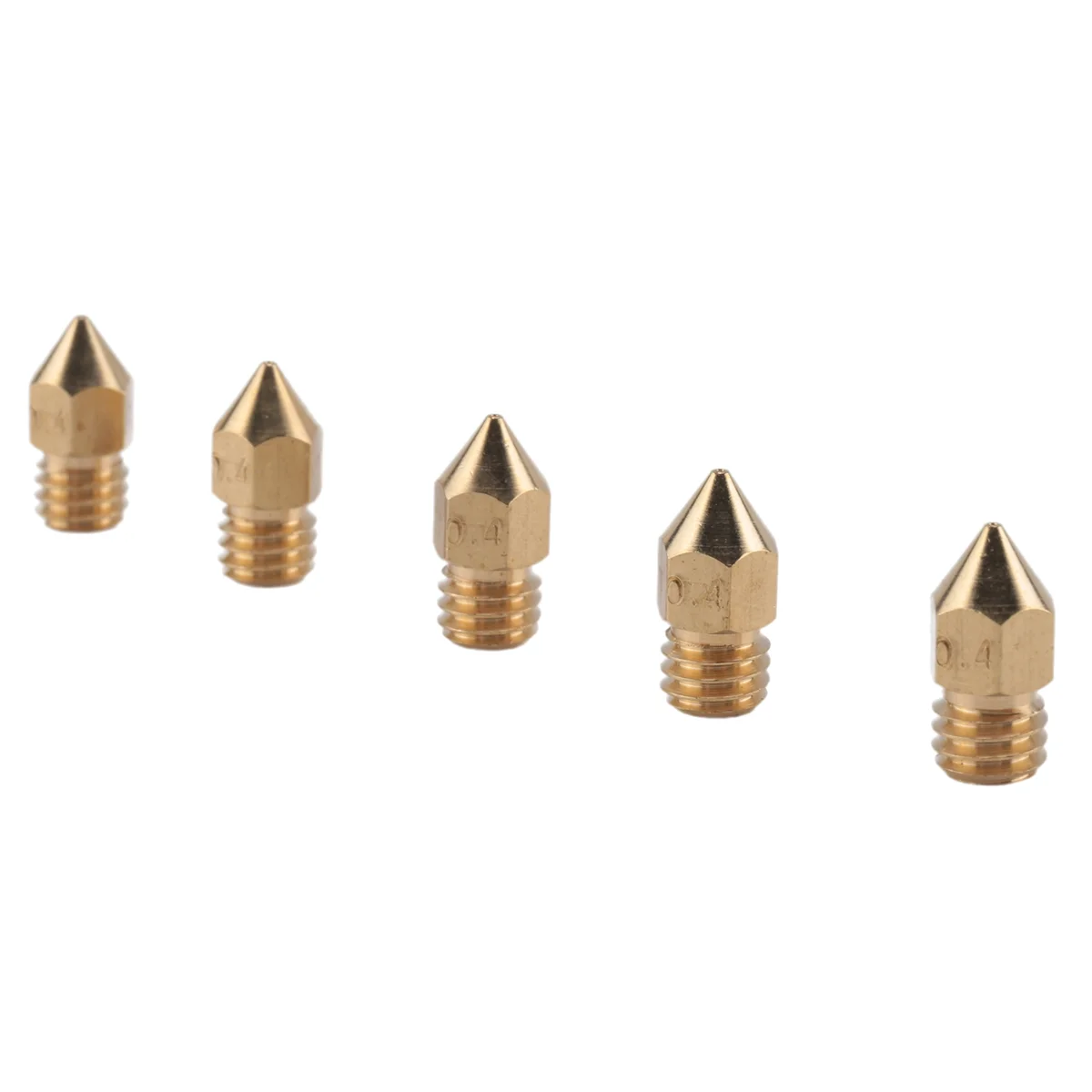 5 Piece Suitable for Zortrax M200 V2 Hot-End Extrusion Head Heating Nozzle 0.4mm H59 Brass
