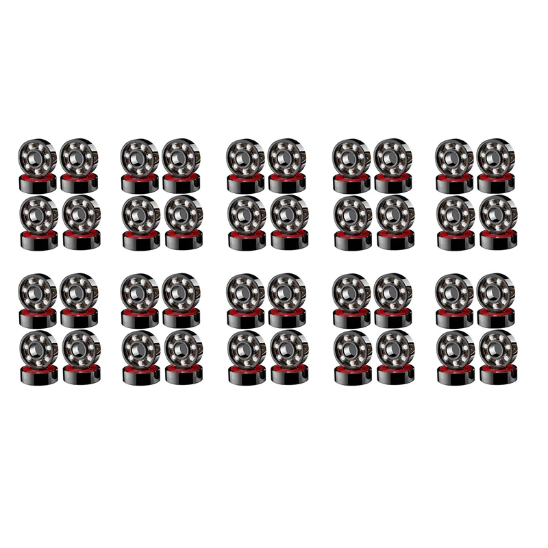 

80 Pcs Ceramic Bearings High Speed Wear Resistant For Skate Skateboard Wheel
