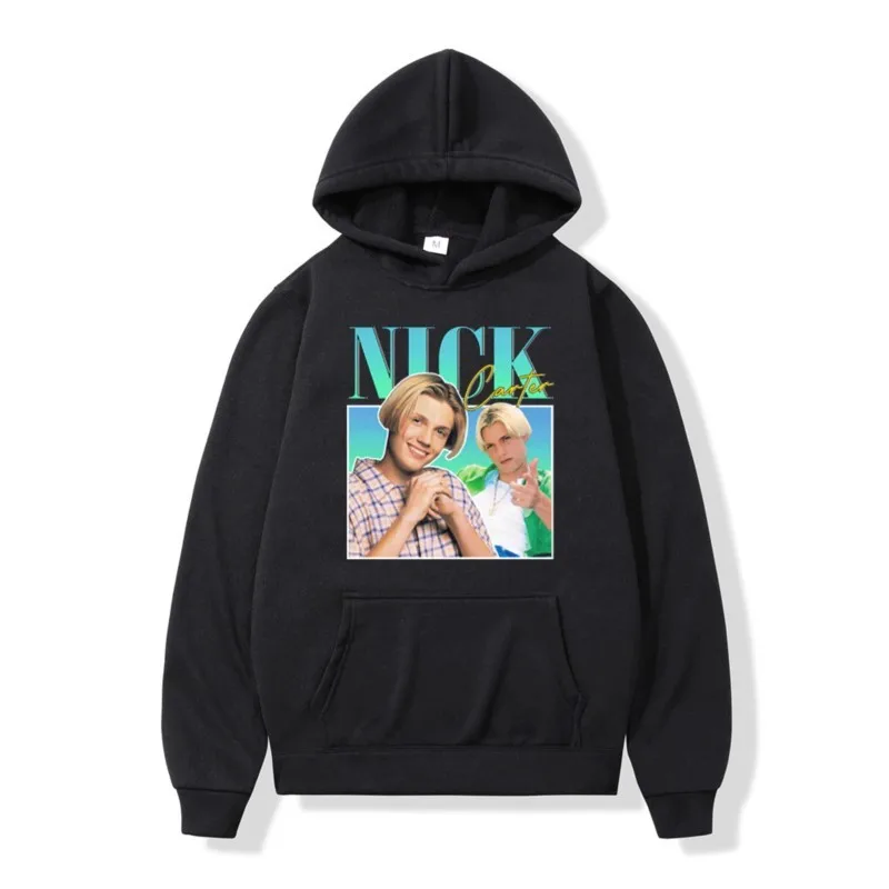 

Backstreet Hoodie Band Throwback Homage Street Hip Hop Black Hooded Sweatshirt Boys Girls 2022 New Fashion Pullover Coat Men's