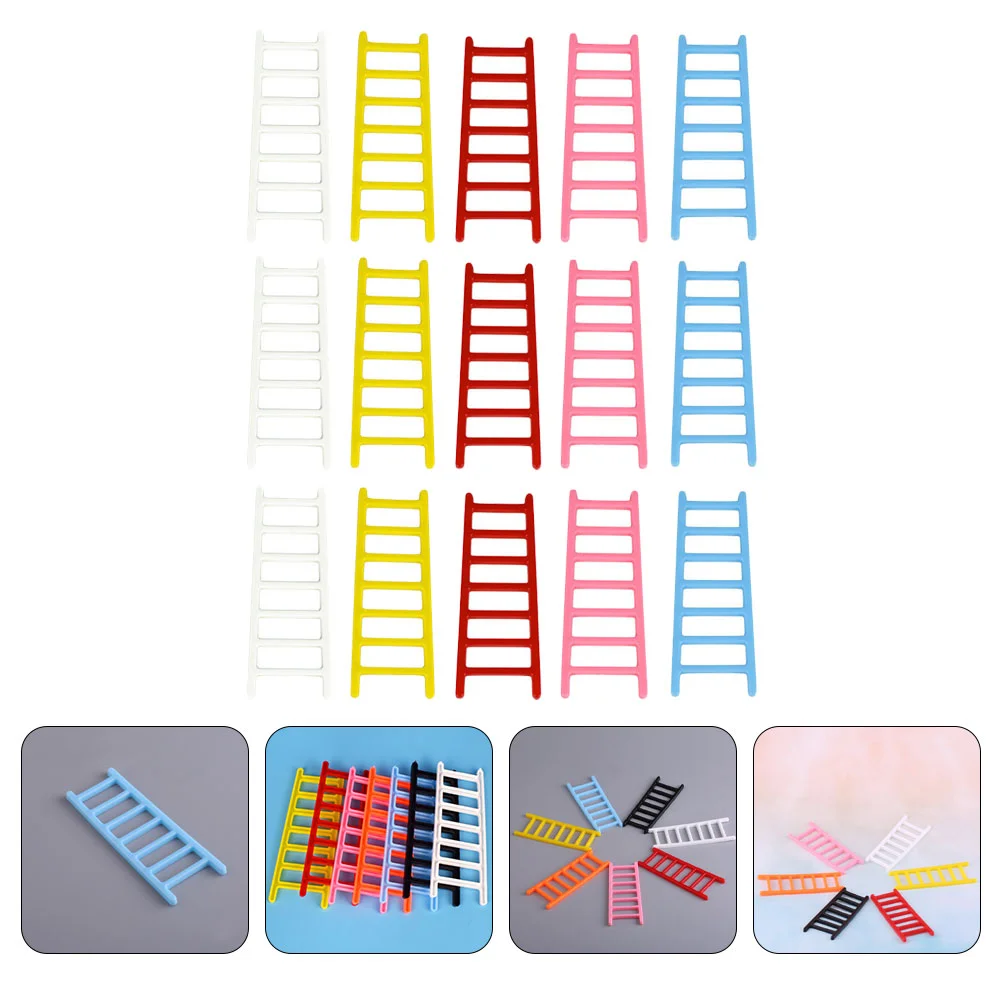 

Ladder Mini Miniature House Furniture Model Decor Ladders Accessories Diy Step Toy Decorations Crafts Landscape Decorative