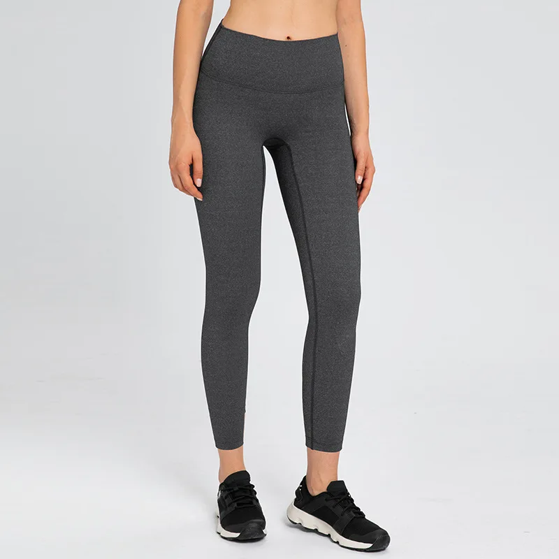 Sexy Yoga Leggings Gym Fashion Sports Pants Nude Women's Pants No Embarrassing Lines High Waist Hips Soft Breathable Charming