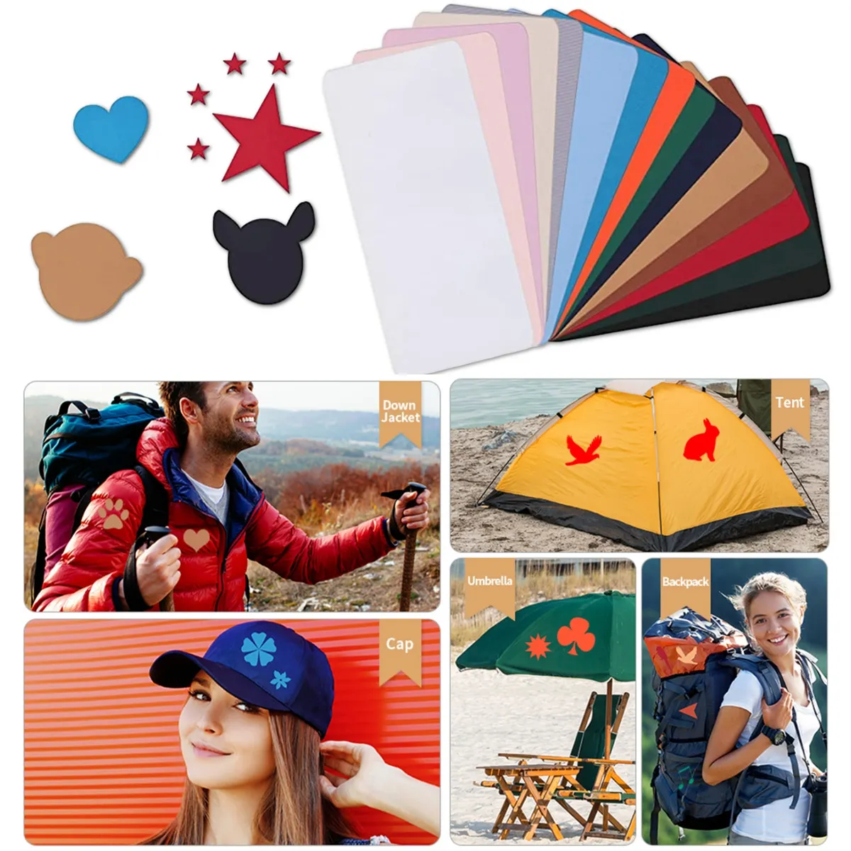 

Self Adhesive Patches For Clothing Thermoadhesive Stickers Backpack Bags Washable Repair Patches Down Jackets Tent DIY Fix Patch