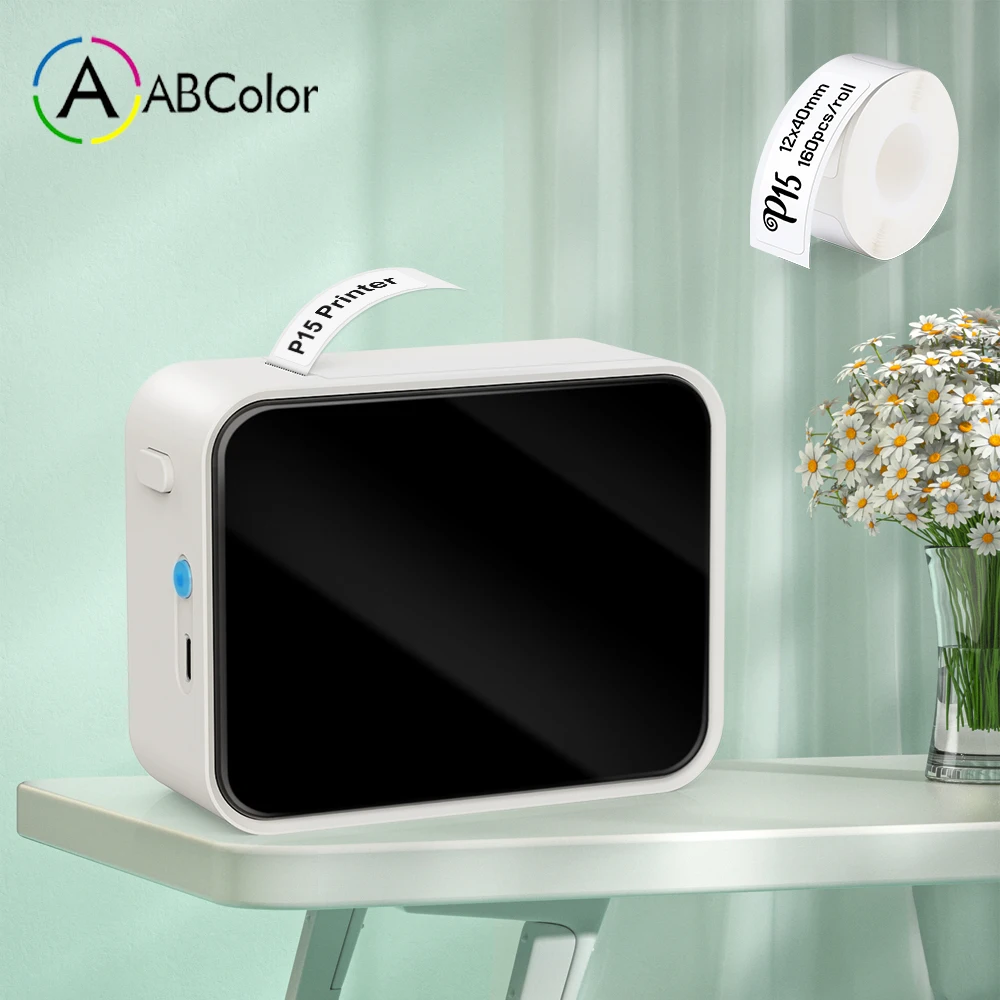 

P15 Mini Thermal Label Printer Portable Wireless Bluetooth Label Maker Silimar as Marklife P15 Phomemo D30 DIY Adhesive Label