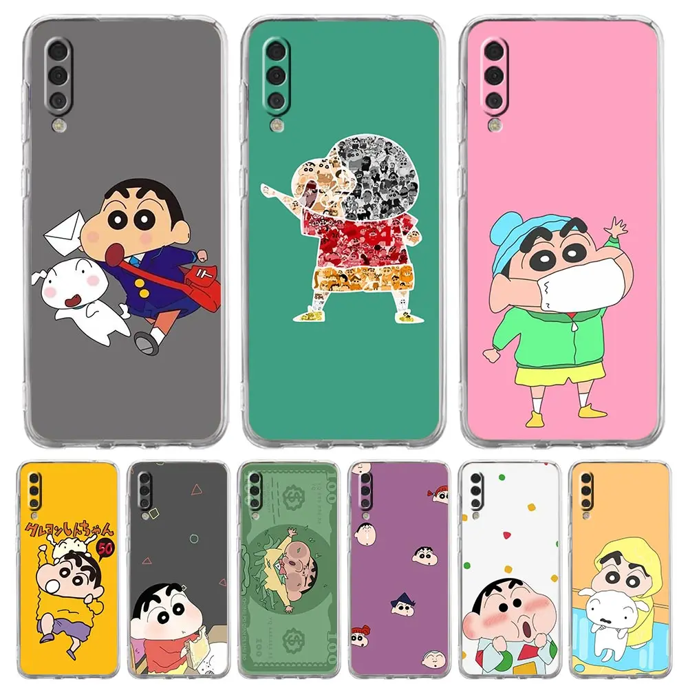 

Crayon Shin-chan Cute Anime Phone Case For Samsung Galaxy A50 A70 A20 A30 A40 A20E A10 A10S A20S A02S A12 A22 A32 A52S 5G Cover