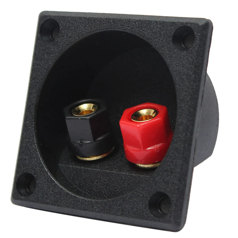 

New Square Board Binding Post Speaker Box Terminal Cup Wire Cable Box Connector With 2-Way Speaker Car Box