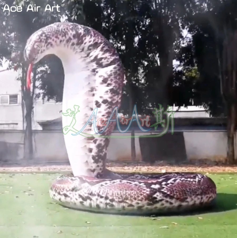 2022 Custom Inflatable Animal Horrifying Cobra Replica For Outdoor Large Promotion Event Party Made By Ace Air Art |