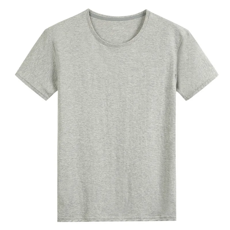 

A1250Summer New Men's 100% Cotton T-Shirt Solid Color Soft Touch Fabric Men's Basic Tops Tees Casual Men Clothing Fashion Tops