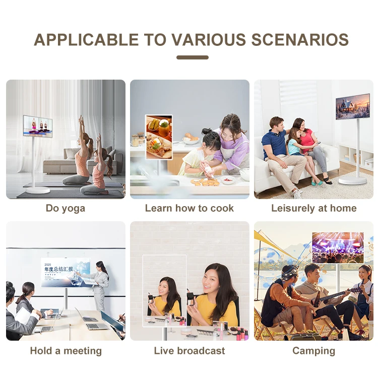 Перезаряжаемый сенсорный HD-телевизор 27 дюймов интерактивный смарт-аккаунт для