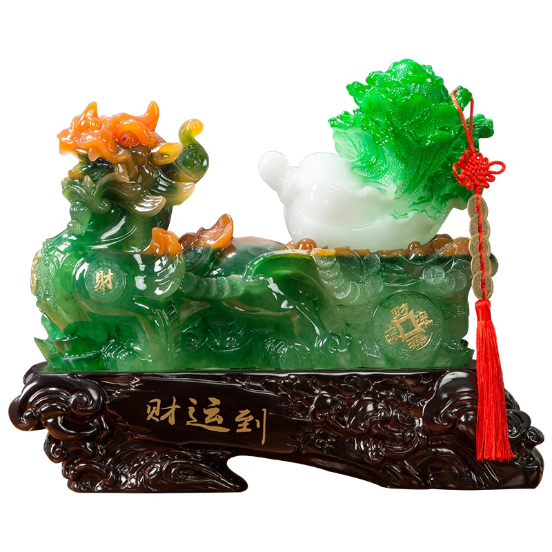 

Украшения Wangcai Pixiu, счастливый город юцай, дом для защиты от злых духов, кассир Piqiu, прилавок, Нефритовая капуста, открытие магазина, рукоделие