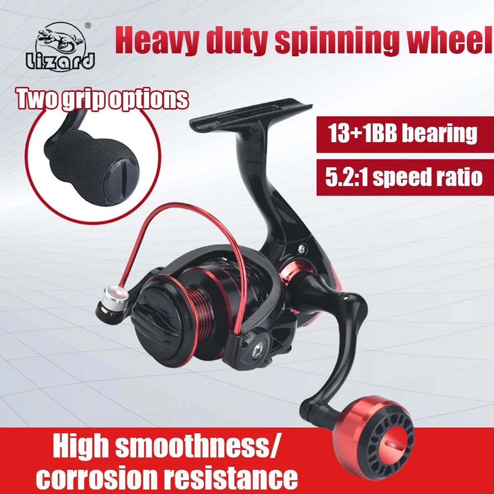 

1000-7000 металлическое спиннинговое колесо, Передаточное отношение 5,2/1, спиннинговое колесо из нержавеющей стали, длинное кастинговое подшипн...