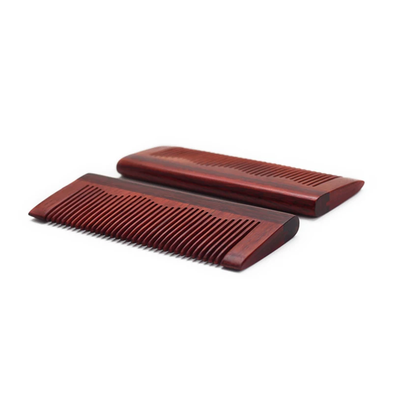 

Handcrafted classic fine teeth wooden hairbrush comb pocket size for women men's hair detangling