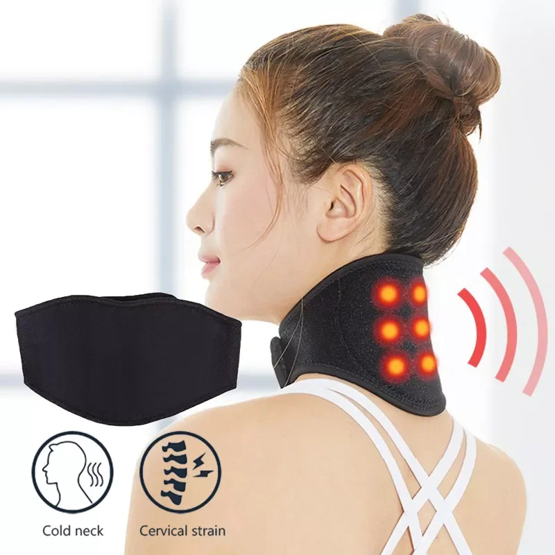 

Care Neck Support Massager 1Pcs Tourmaline Self-heating Neck Belt Protection Spontaneous Heating Belt Body Massager