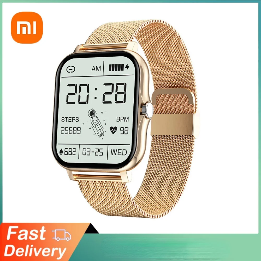 

For Xiaomi/Samsung Android Phone Reloj Inteligente Mujer Custom Dial Smart Watch Women Bluetooth Call 2021 Smart Watch Men +Box