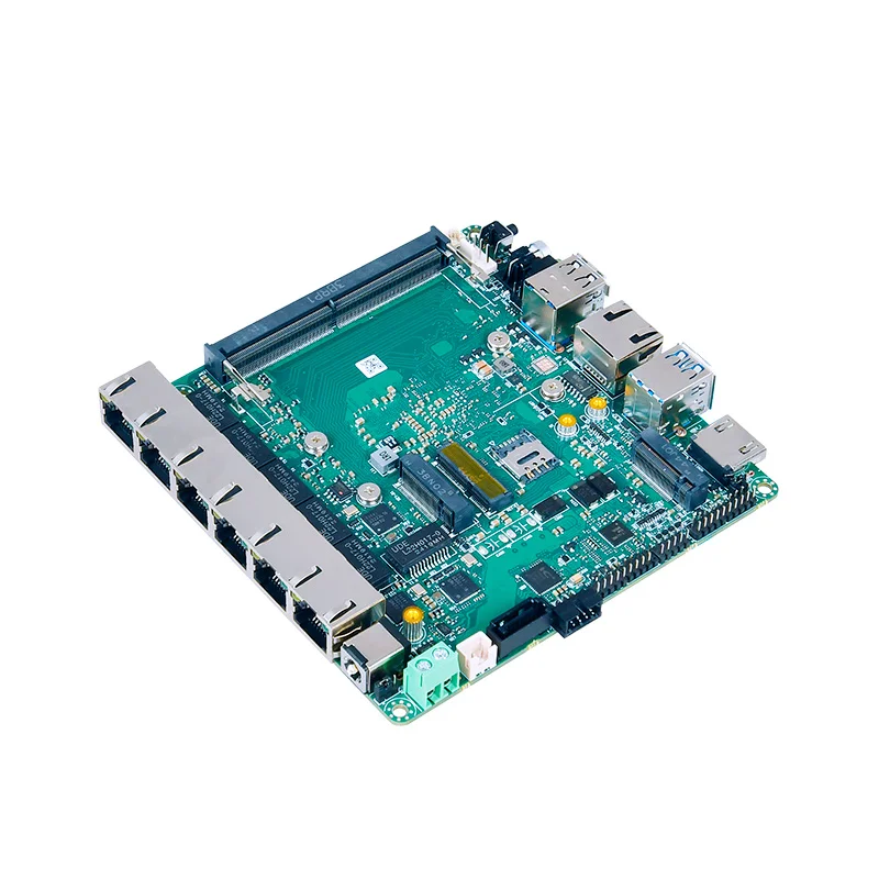 Фото Материнская плата для ITX-файрвола Pfsense с 6 портами I226v, процессором N150/N305, 1 HDMI, 4 USB, RS232, материнская плата для маршрутизатора Pfsense №2