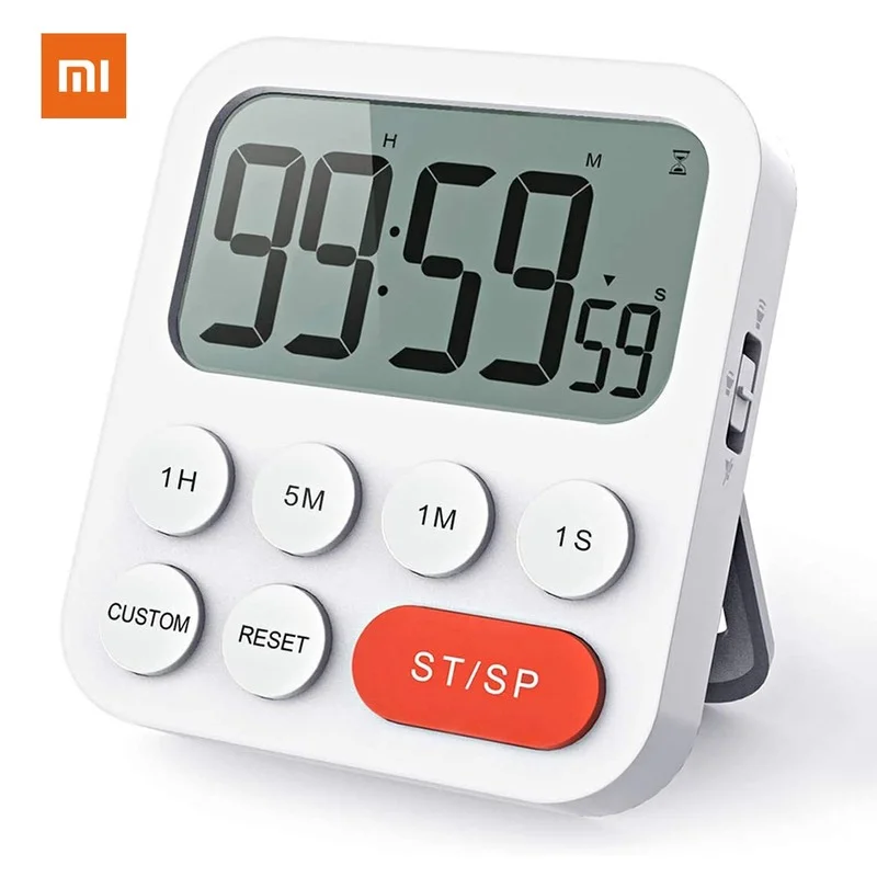 

Цифровой кухонный таймер Xiaomi, кухонный счетчик с таймером для приготовления пищи, учебы, душа, будильник, таймер с ЖК-дисплеем, Электронный О...