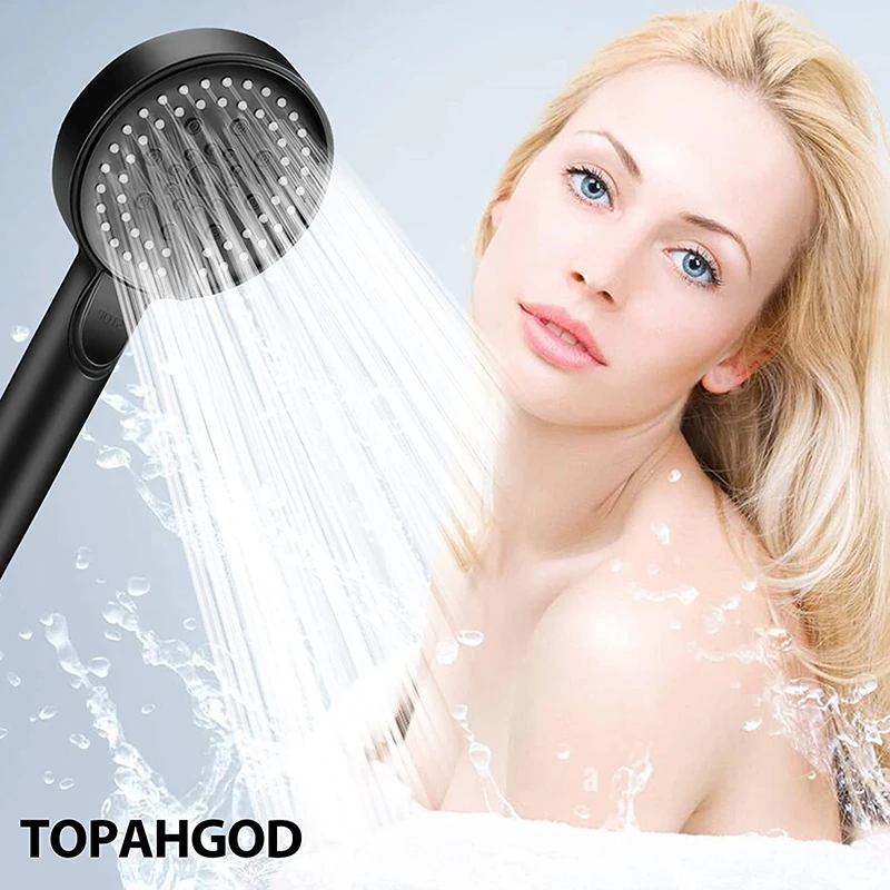 

6 Modes Shower Head Adjustable High Pressure Water Saving Shower One-key Stop Water Massage Shower Head for Bathroom Accessories